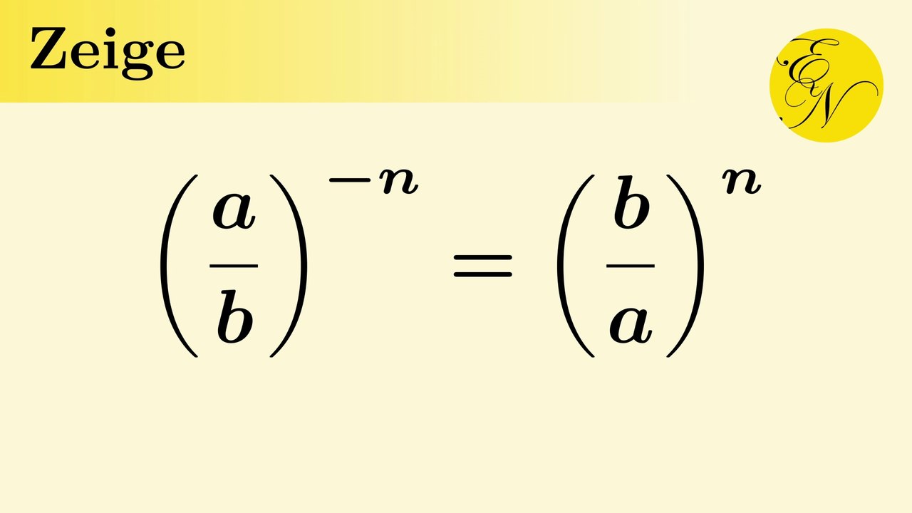Kehrwert einer Potenz