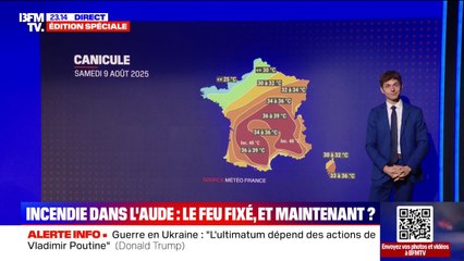 Feu fixé dans l'Aude: des conditions météorologiques favorables jusqu'à vendredi matin, avant des rafales de vent plus violentes