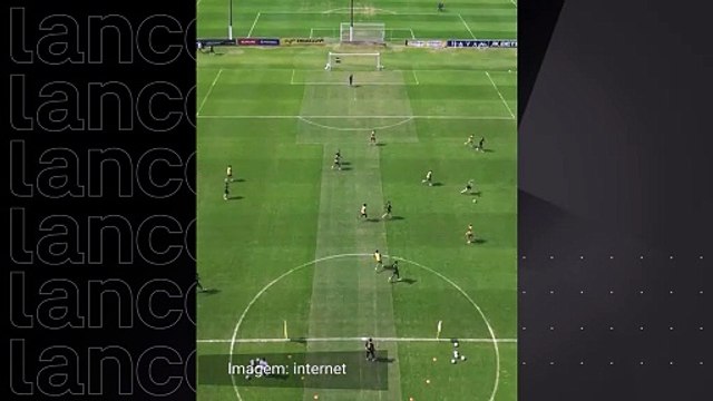 Neymar faz golaço em treino do Santos