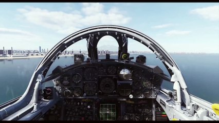 F 104 Starfighter flying through train station cockpit & external DCS World