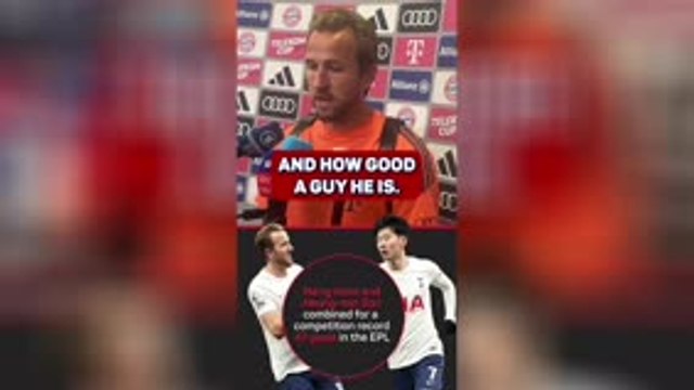 Harry Kane reacts to Heung-min Son's Tottenham departure