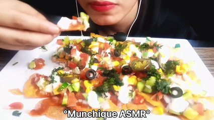 Eating Spicy Loaded Nachos | ASMR Eating - No Talking Mukbang