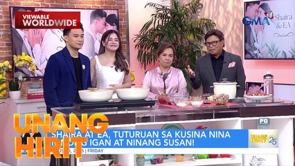 Igan at Susan, tinuruan sina Shaira at EA kung paano magluto ng menudo | Unang Hirit