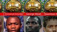 les vainqueurs du ballon d'or africain