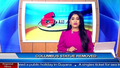COLUMBUS STATUE REMOVED