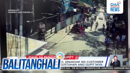 44-anyos na barbero, sinaksak ng customer na hindi umano nagustuhan ang gupit niya | Balitanghali