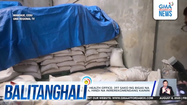 Mandaue Agriculture at City Health Office - 397 sako ng bigas na nakatambak sa isang bodega, hindi na irerekomendang kainin | Balitanghali