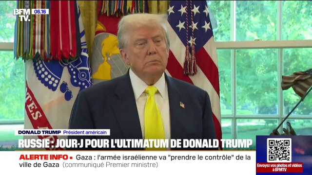 Je suis déçu : l'ultimatum imposé par Donald Trump auprès de Vladimir Poutine pour qu'il accepte un cessez-le-feu en Ukraine atteint sa date butoir ce vendredi