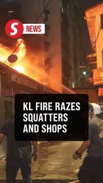 Fire razes 14 squatter houses, four shops in KL