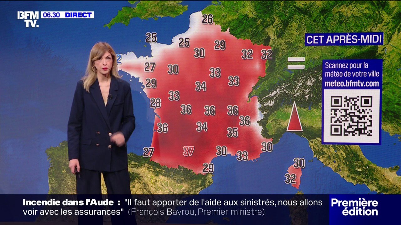 Quelques nuages dans le Nord mais du soleil sur le reste de la France, avec des températures comprises entre 26°C et 37°C... La météo de ce vendredi 8 août