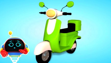 "Scooter Song 🚲 | Kids Channel – Cars & Trucks Cartoons for Children | Nursery Rhymes & Kids Songs"