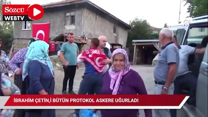 'Bir tek garibanlar mı askere gider?' dedi: Uğurlamaya bütün protokol geldi