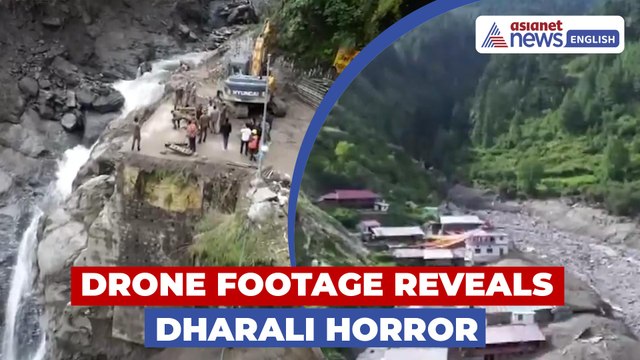 Uttarkashi Flash Flood: Drone Footage Reveals Dharali Village Devastation, Mass Rescues Underway