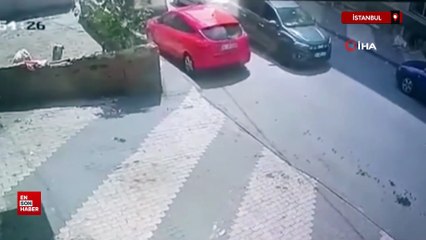 İstanbul'da küçük çocuğa otomobil çarptı, sürücü olay yerinden uzaklaştı