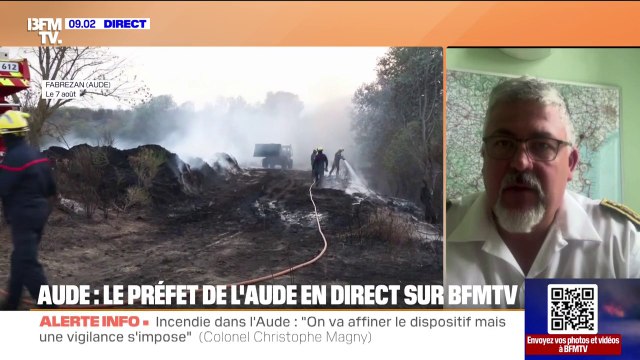“Une vigilance de tous les instants”: Christian Pouget, préfet de l’Aude, fait le point sur le feu fixé dans le département