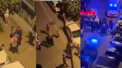 Komşu kavgasını ayırmaya gelen polise bir çocuk yumruk attı