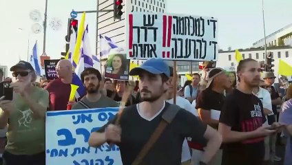 Famílias de reféns protestam contra ofensiva em Gaza