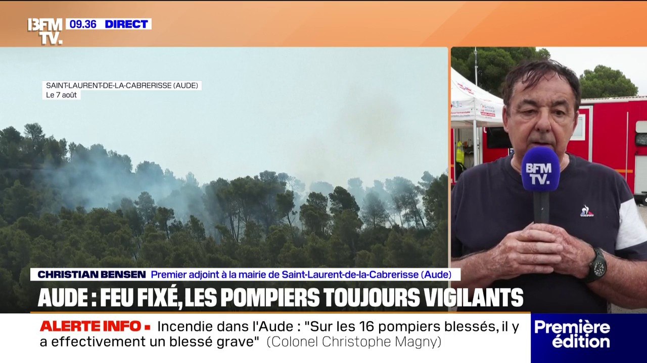 Feu fixé dans l’Aude: “On va mettre très longtemps à s’en remettre”, se désole Christian Bensen, premier adjoint à la mairie de Saint-Laurent-de-la-Cabrerisse