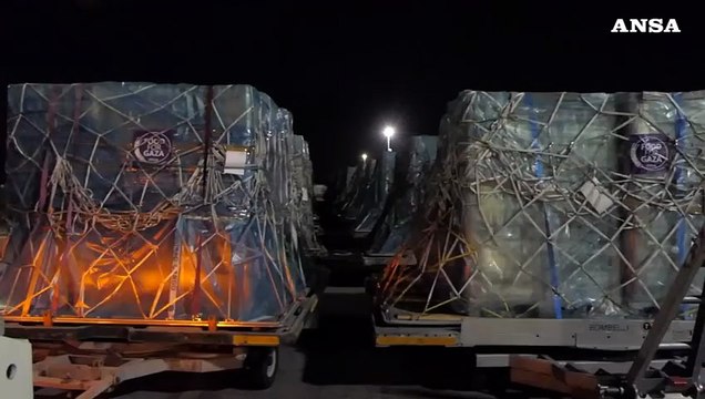 Food for Gaza, partiti da Fiumicino gli aiuti umanitari