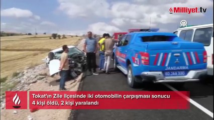 İki otomobil kafa kafaya çarpıştı! 4 ölü, 1’i ağır 2 yaralı