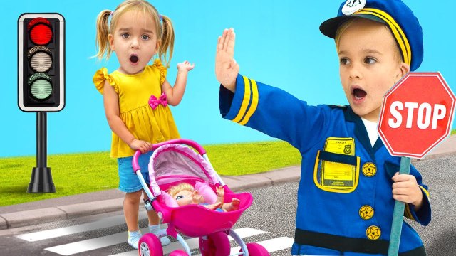 Kids learn road safety and traffic rules