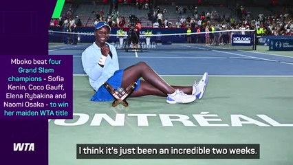 Mboko lost for words after 'insane two weeks'