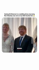 Ed Sheeran marrying Ron Weasley in a wedding dress?? 2025’s wild. 😭   #EdSheeran #RonWeasley #wedding #glamsham [Glamsham, Ed sheeran, Ron Weasley, Wedding]