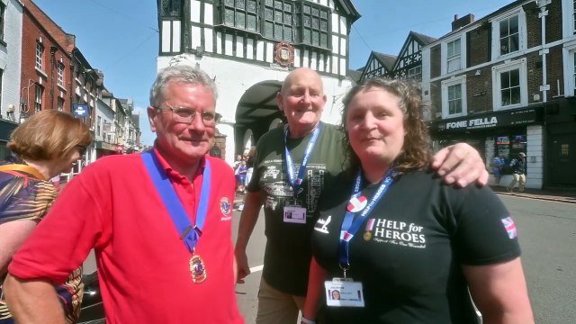 Bridgnorth Lions hand over money from events to Help for Heroes.