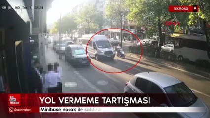 Tekirdağ'da yol vermeme tartışması