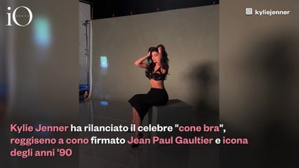 Kylie Jenner, l'omaggio a Madonna con l'iconico "cone bra" di Jean Paul Gaultier