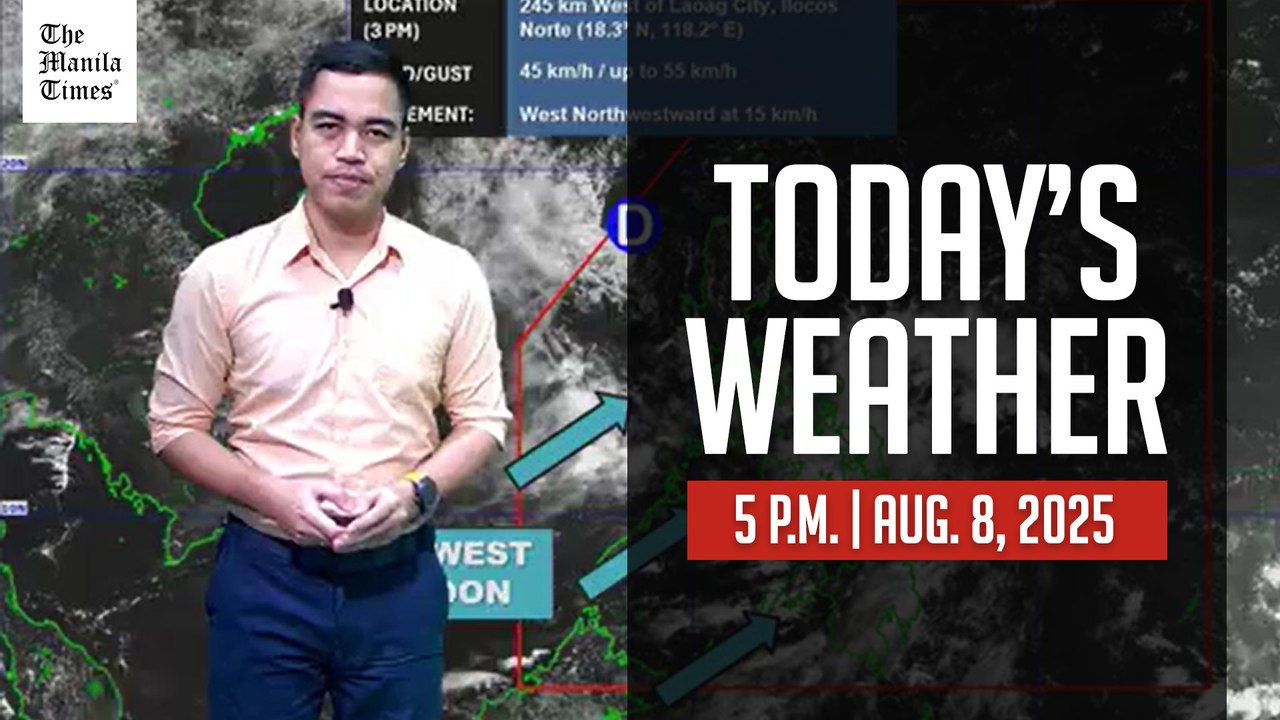 Today's Weather, 5 P.M. | August 8, 2025