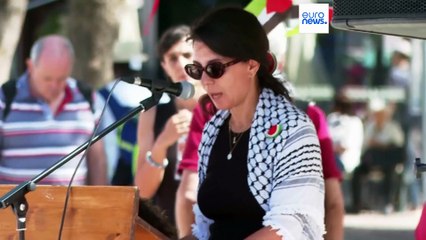 Los nombres de los niños palestinos fallecidos en Gaza resuenan en un homenaje en Lisboa