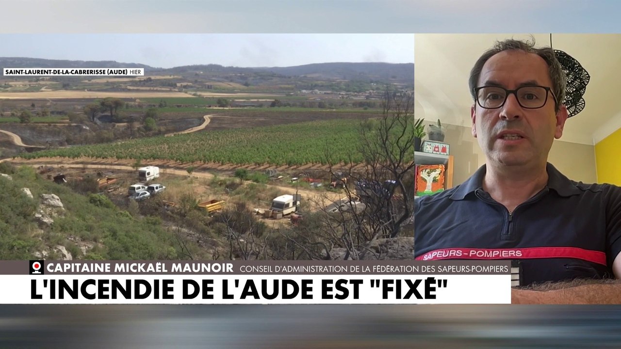 Capitaine Mickaël Maunoir:«Il faut maîtriser le feu en noyant les lisières, en sécurisant les zones»