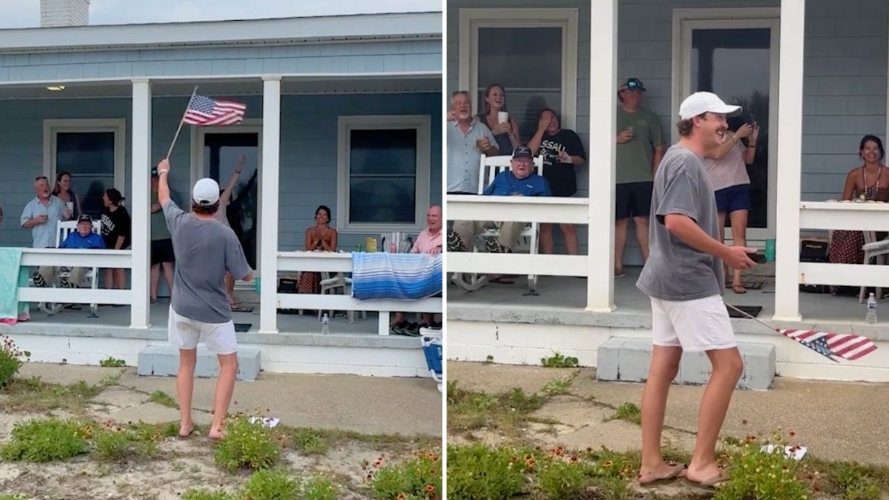 Family Prank Daughter's Boyfriend Into Caroling American Songs On July 4th | Happily TV