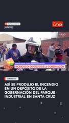 ASÍ SE PRODUJO EL INCENDIO EN EL PARQUE INDUSTRIAL