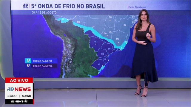 Frio extremo: Temperaturas caem 5° abaixo da média | Previsão do Tempo