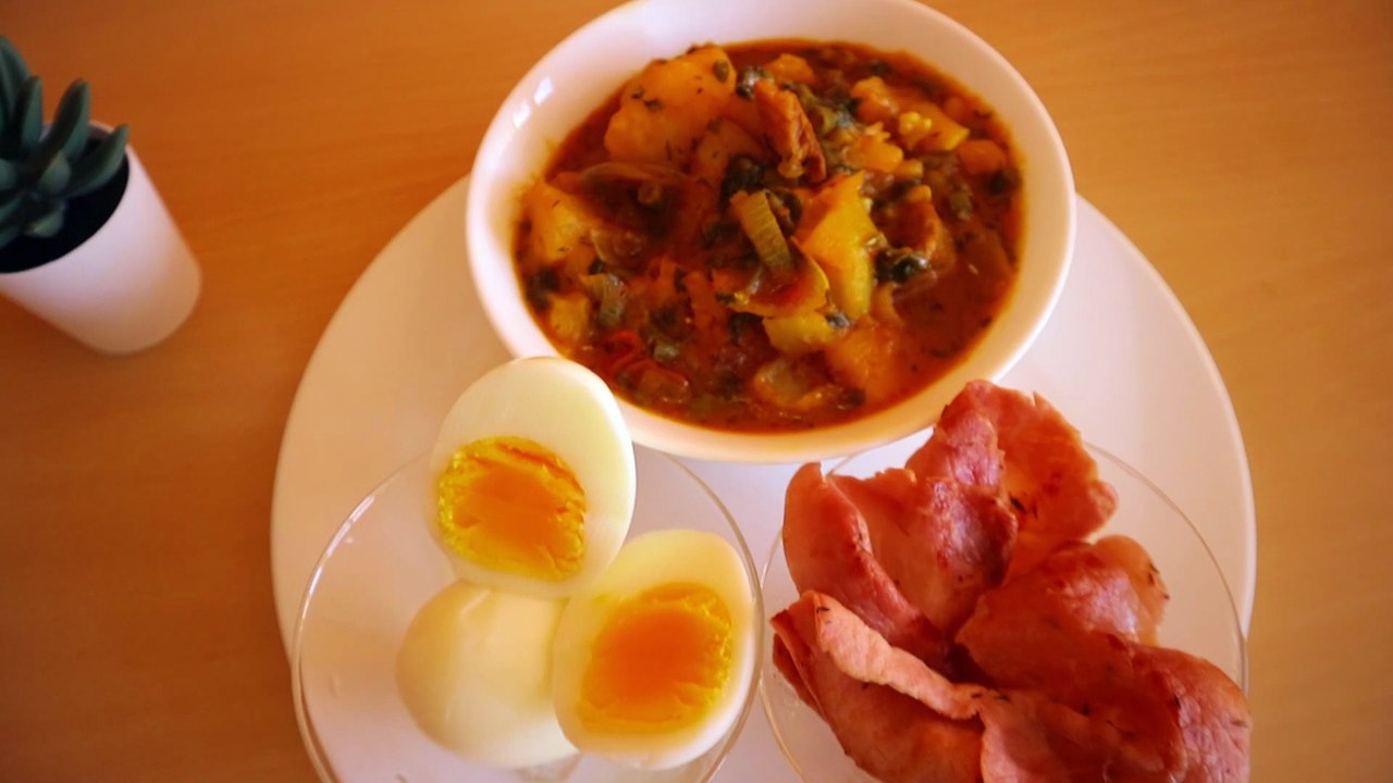 Potato and eggs
