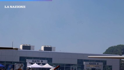 Pisa, il passaggio delle Frecce Tricolori