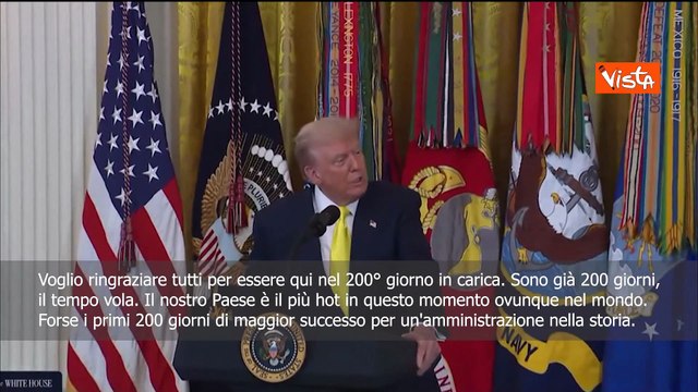 Trump: 200 giorni della nostra amministrazione, sono quelli di maggior successo in storia Usa