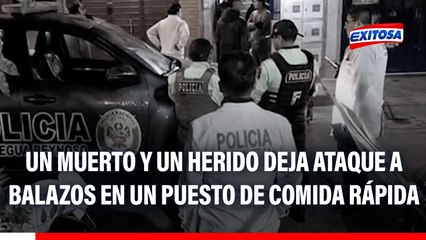 Carmen de La Legua: Un muerto y un herido deja ataque a balazos en un puesto de comida rápida