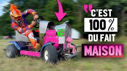 Un TRACTEUR TONDEUSE de COMPÉTITION ? Oui, ça existe.