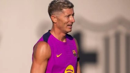 El Barça se entrena sin Lewandowski 