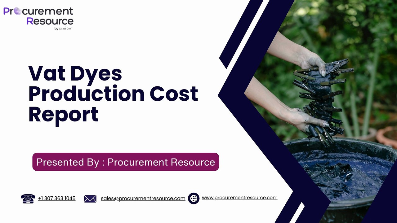 Vat Dyes Production Cost Analysis Report