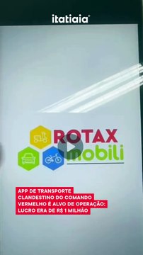 App de transporte clandestino do Comando Vermelho é alvo de operação; lucro era de R$ 1 milhão