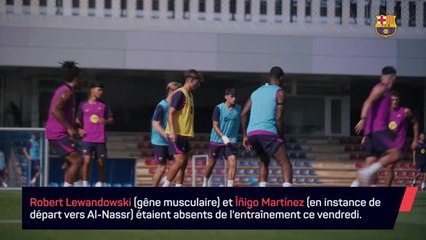 Barça - Lewandowski absent de l'entraînement