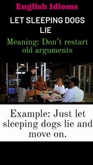 learn English idioms, English idioms Meaning with example