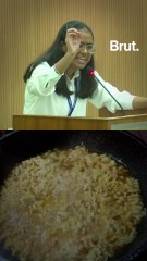 A student calls out misleading ads in the Parliament