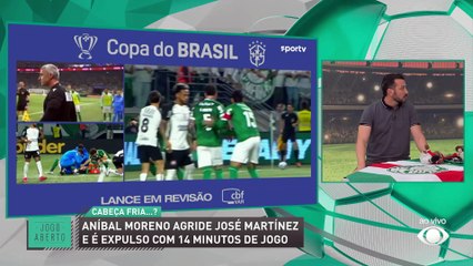 Debate Jogo Aberto: Expulsão de Aníbal Moreno decidiu eliminação do Palmeiras diante do Corinthians?