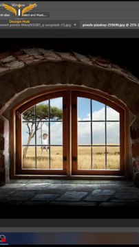 Add Window Sunlight in Photoshop in Seconds | Photoshop Short Reel #design #tipsandtricks #shorts #reels #dailymotion #videos #trend #grahicdesign #photoshop #illustrator #gfx