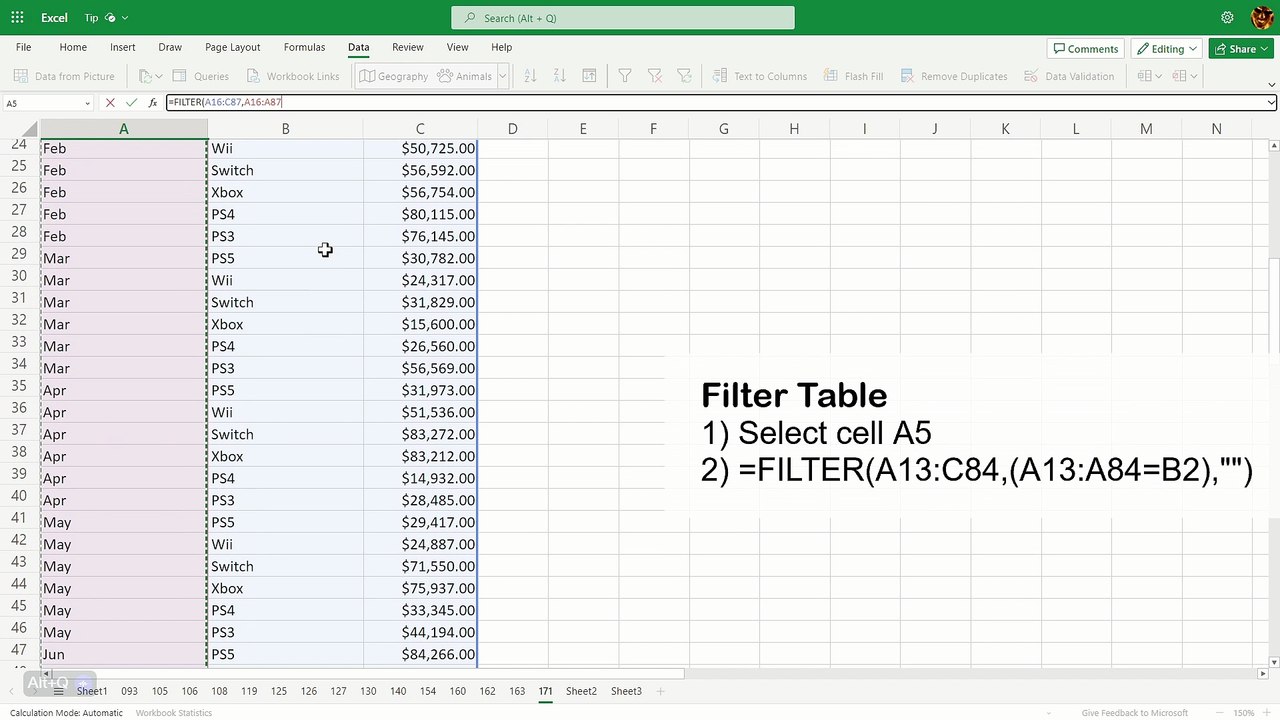 How to Create an Excel Interactive Chart with Dynamic Arrays - Excel Tips and Tricks